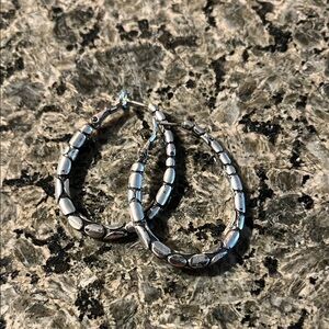 Elegant Silver Hoop Earrings